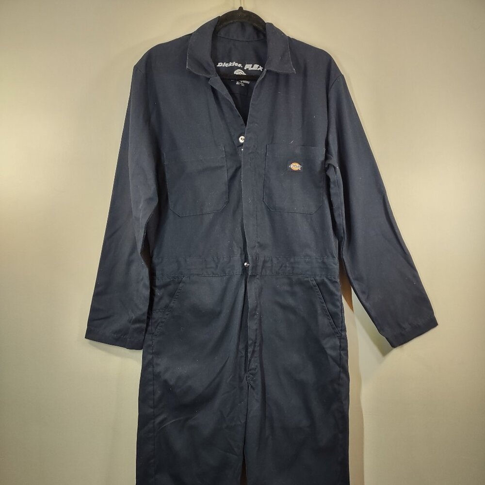 Dickies Flex Coveralls, Navy, Size Medium Regular